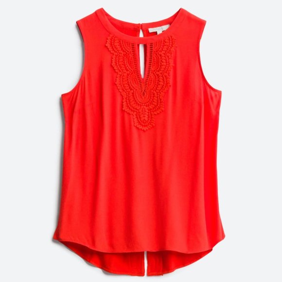 Stitch Fix PALE SKY Quin Keyhole Crochet Top - Picture 1 of 8